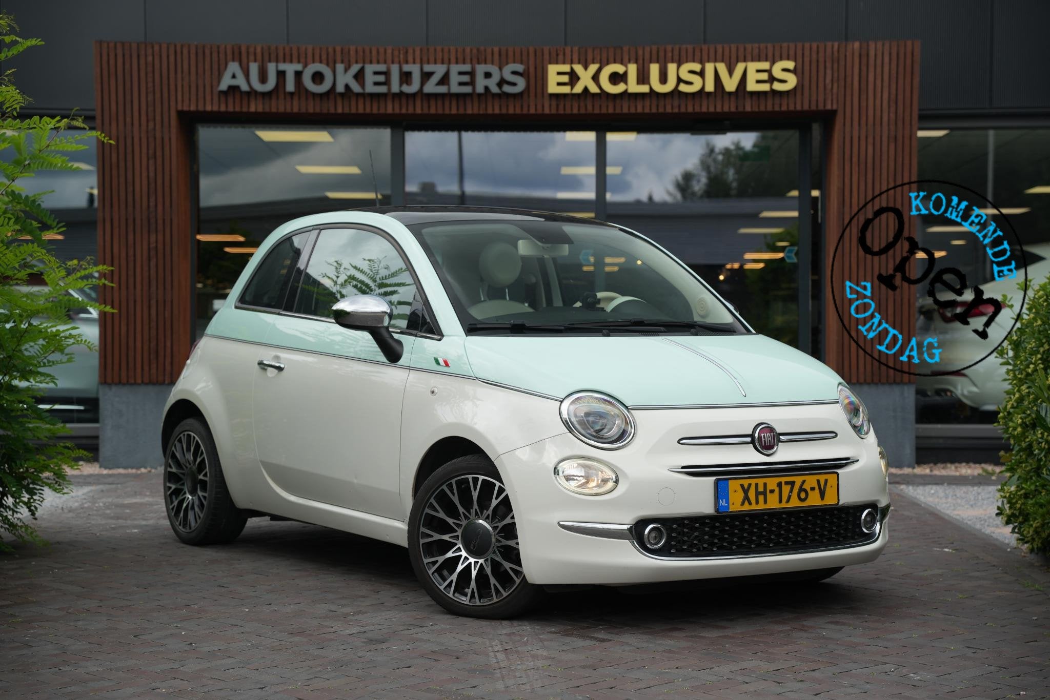 Fiat 500 0.9 TwinAir Turbo Collezione Panoramadak Airco Crui, Auto's, Fiat, Voorwielaandrijving, Stof, Origineel Nederlands, Bedrijf