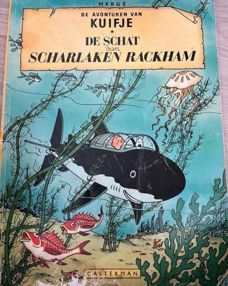 De avonturen van Kuifje 11: De Schat van Scharlaken Rackham, Eén stripboek, Ophalen of Verzenden, Gelezen