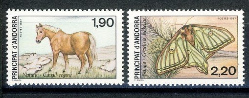 Andorra Frans 382/83 1987 postfris, Ophalen of Verzenden, Overige landen, Postfris