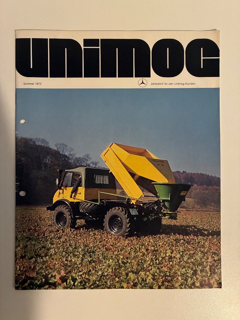 MB trac Unimog trekker folder tractor brochure, Ophalen of Verzenden, Gelezen