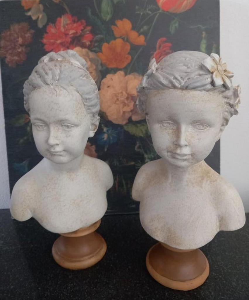 Decoratieve vrouwen kopjes beeld, Antiek en Kunst, Curiosa en Brocante, Ophalen of Verzenden