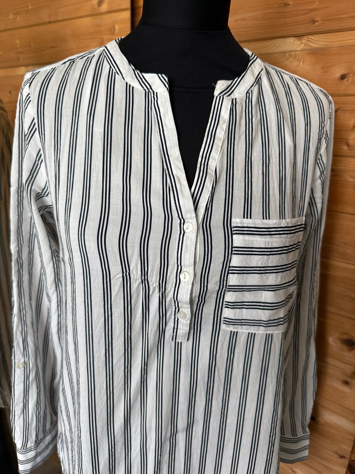 Primark gestreepte blouse maat 38, Kleding | Dames, Blouses en Tunieken, Gedragen, Maat 38/40 (M), Wit, Ophalen of Verzenden