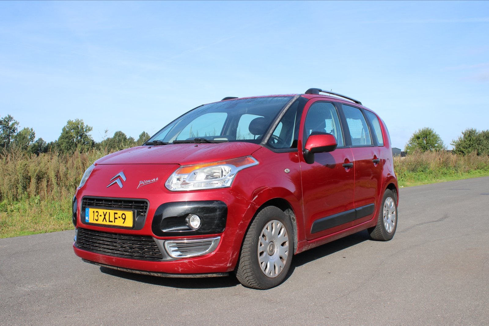 Citroën C3 Picasso 1.6 VTI AUT 2012 Rood, Auto's, 4 cilinders, Origineel Nederlands, 1180 kg, Particulier