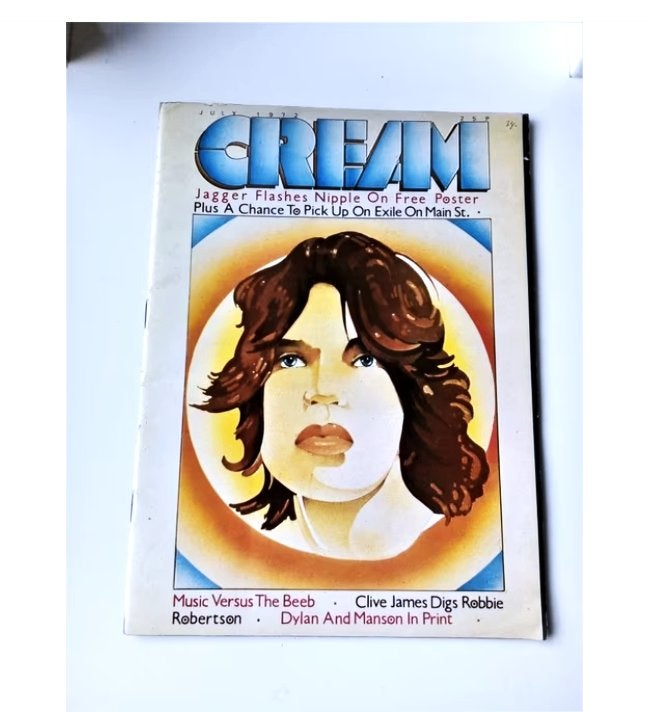 cream/july *1972*-cover mick jagger/poster, Boeken, Tijdschriften en Kranten, Ophalen of Verzenden, Zo goed als nieuw, Muziek, Film of Tv