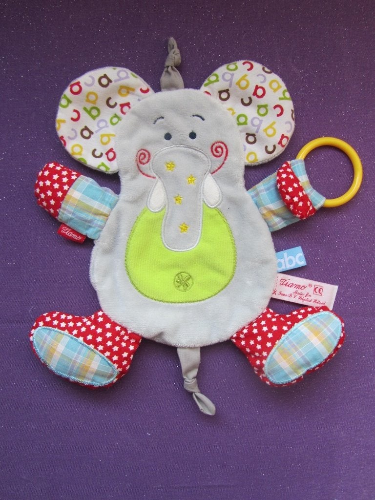 TIAMO COLLECTION Knuffeldoekkje OLIFANT DANI - ABC **Nieuw**, Nieuw, Ophalen of Verzenden, Met label, Middelgroot (20 tot 80 cm)