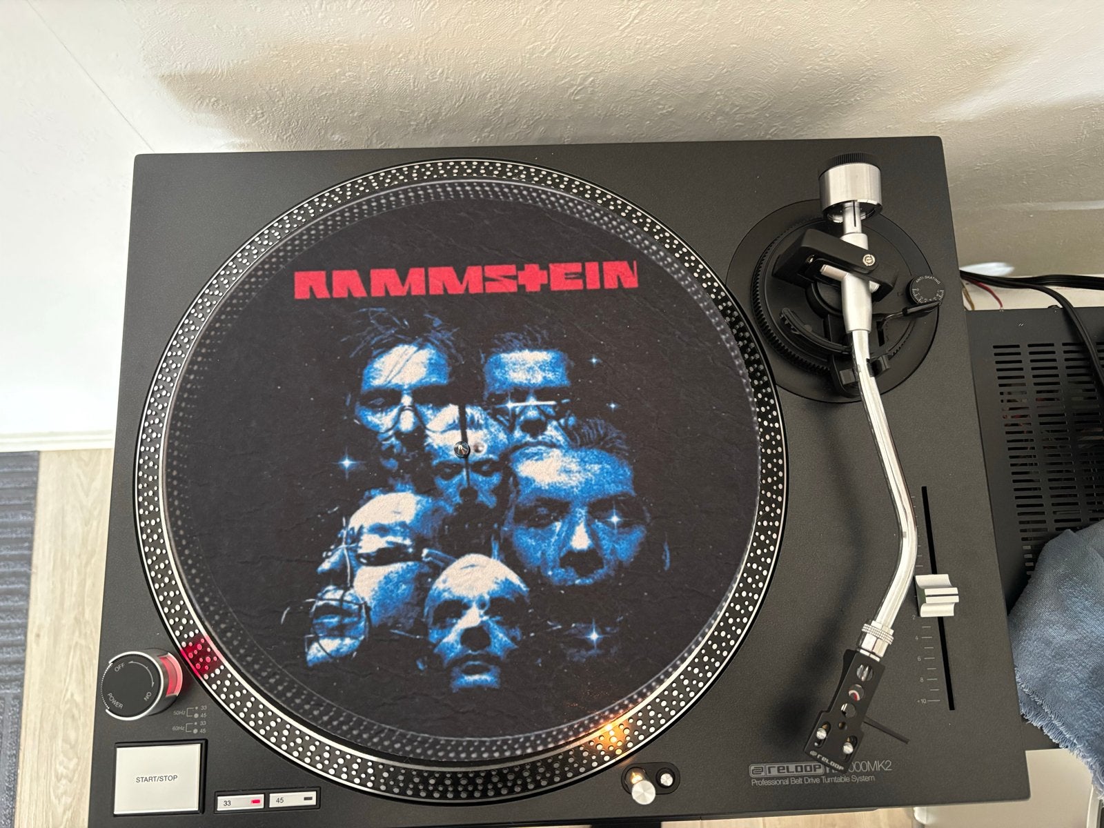 Rammstein Draaitafel Slipmat - Nieuw, Ophalen of Verzenden, Nieuw, Platenspeler-onderdeel, Overige merken