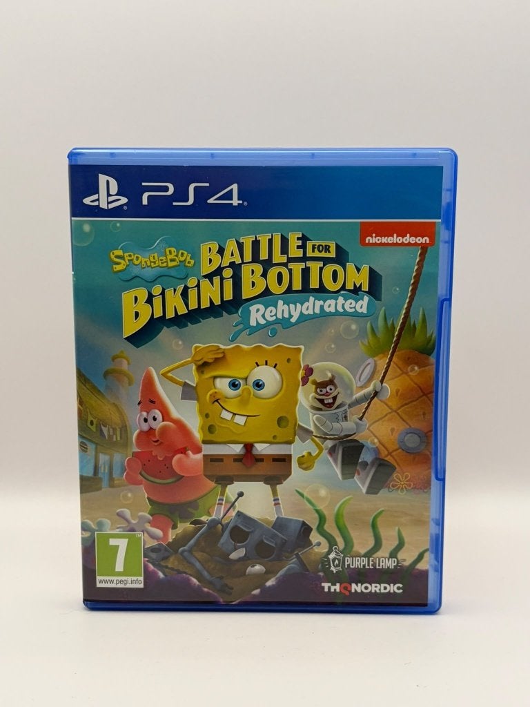 SpongeBob Battle for Bikini Bottom Rehydrated PS4, Avontuur en Actie, 2 spelers, Ophalen of Verzenden, Zo goed als nieuw