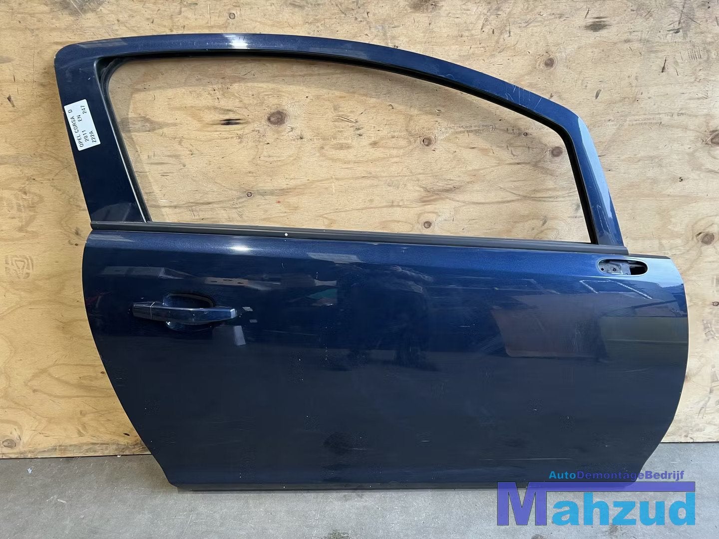 OPEL CORSA D Blauw Z22A Rechts deur 2005-2014, Auto-onderdelen, Gebruikt, Deur, Opel Automobile GmbH, Ophalen of Verzenden