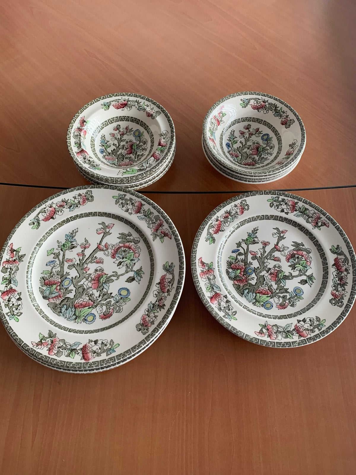 Johnson Bros Indian Tree servies (8 (4+4) borden, 10 kommen), Ophalen of Verzenden