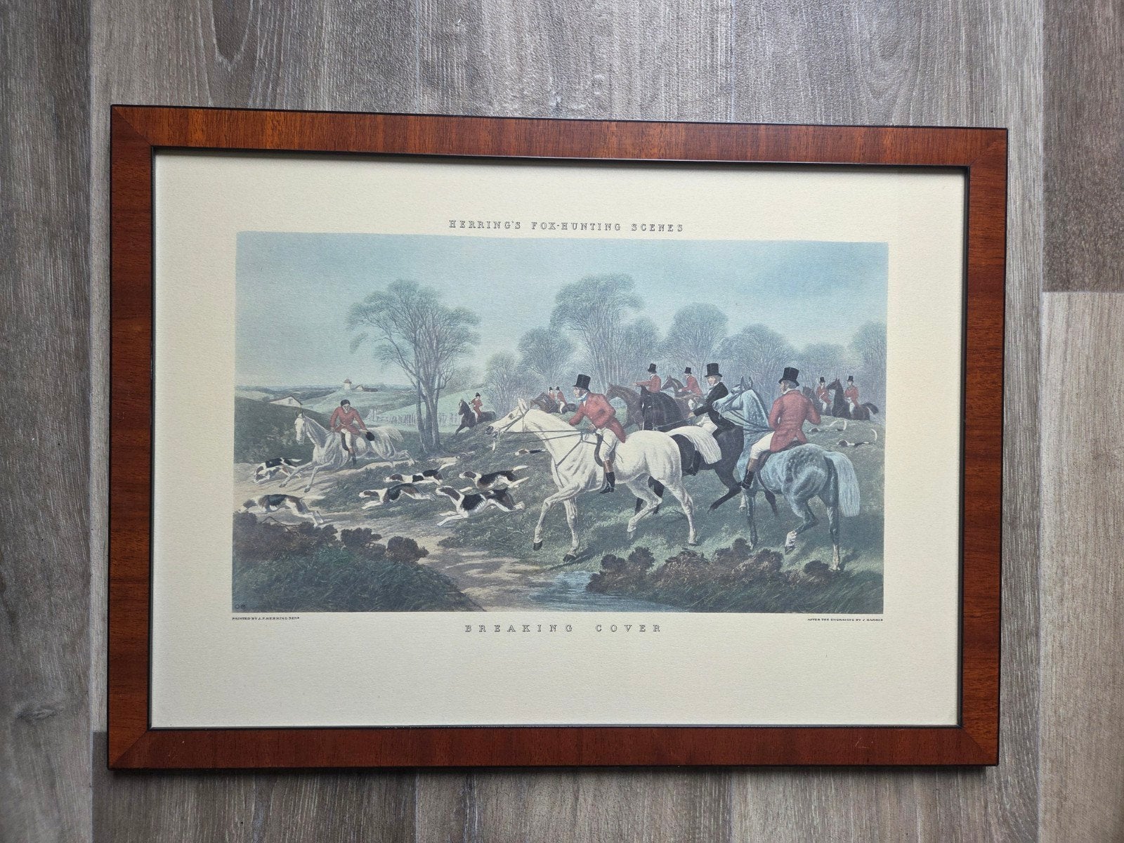 Vossenjacht  Hering's Fox-Hunting Scenes, Antiek en Kunst, Ophalen of Verzenden