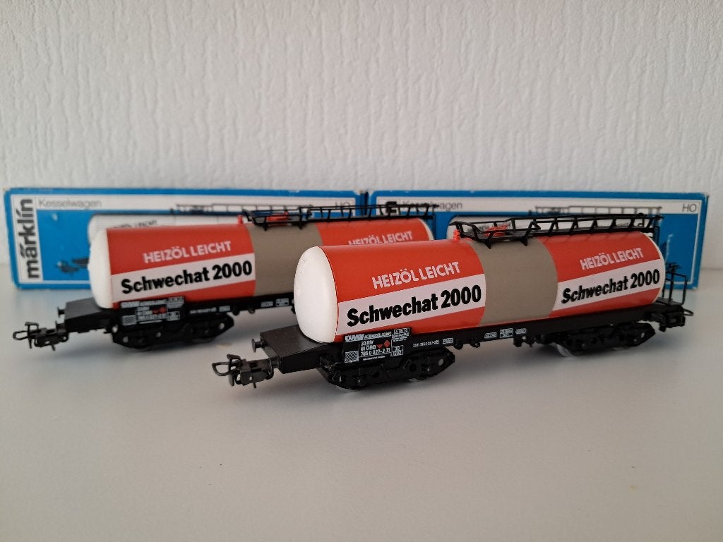 Marklin ketelwagens HO 4655, Wisselstroom, Wagon, Ophalen of Verzenden, Zo goed als nieuw