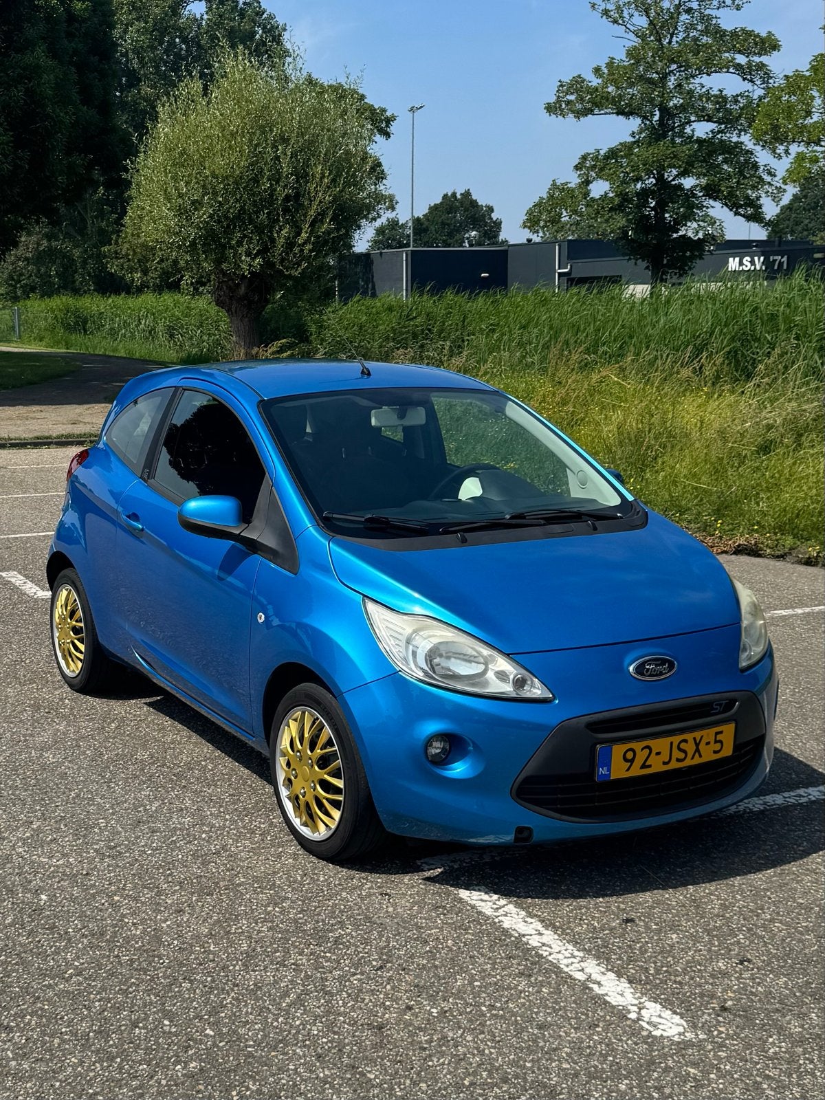 Nieuwe APK Ford Ka 1.2 Titanium 2009 Blauw, Voorwielaandrijving, 1242 cc, 4 cilinders, Origineel Nederlands