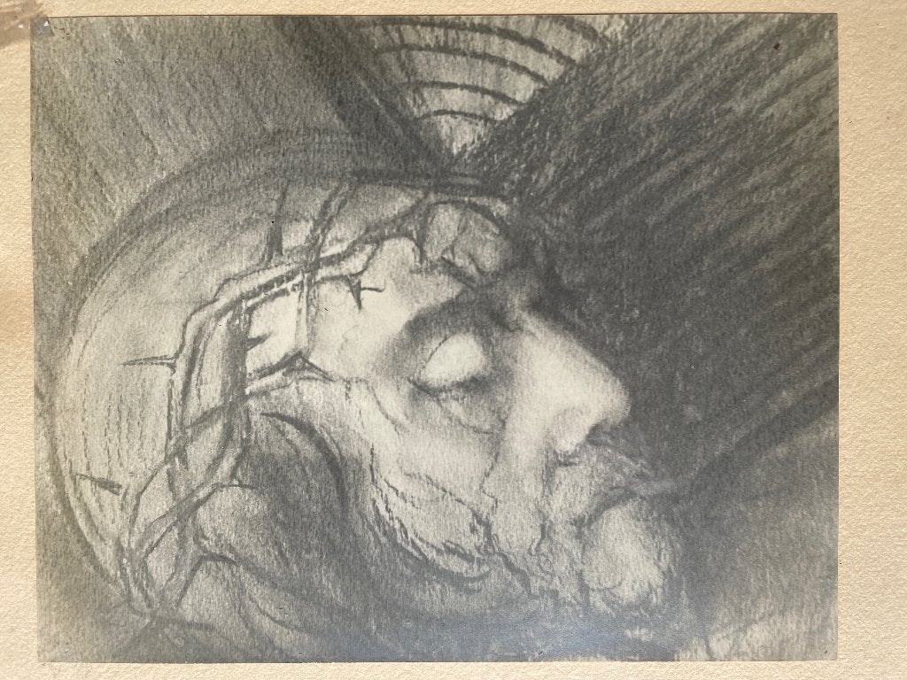 Jezus Christus Litho jaren '30 - dat is 100 jaar OUD! P0463, Ophalen of Verzenden