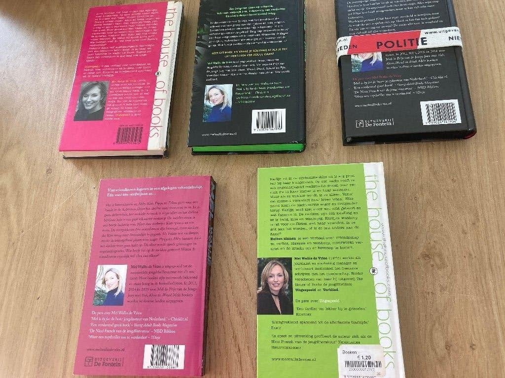 5 boeken Mel Wallis de Vries, Ophalen of Verzenden, Zo goed als nieuw