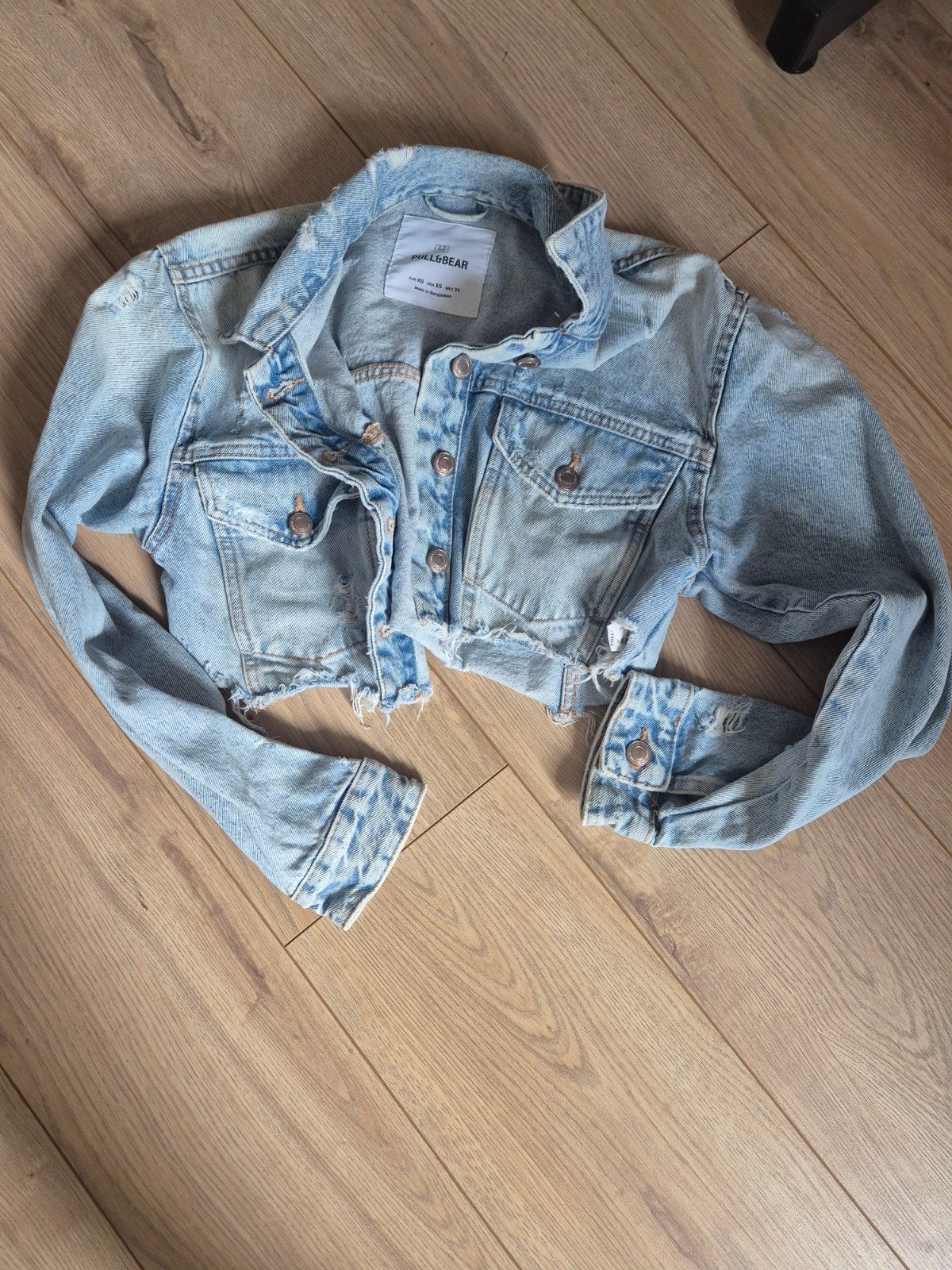 Pull&Bear spijkerjasje maat XS, Ophalen of Verzenden, Maat 34 (XS) of kleiner, Gedragen, Pull&Bear