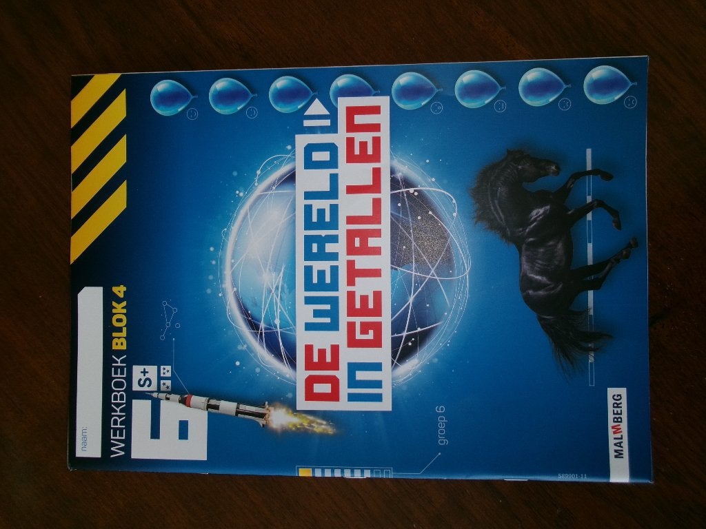 Werkboek ... Blok 4    De Wereld in GETALLEN, Ophalen of Verzenden, Zo goed als nieuw, Overige niveaus