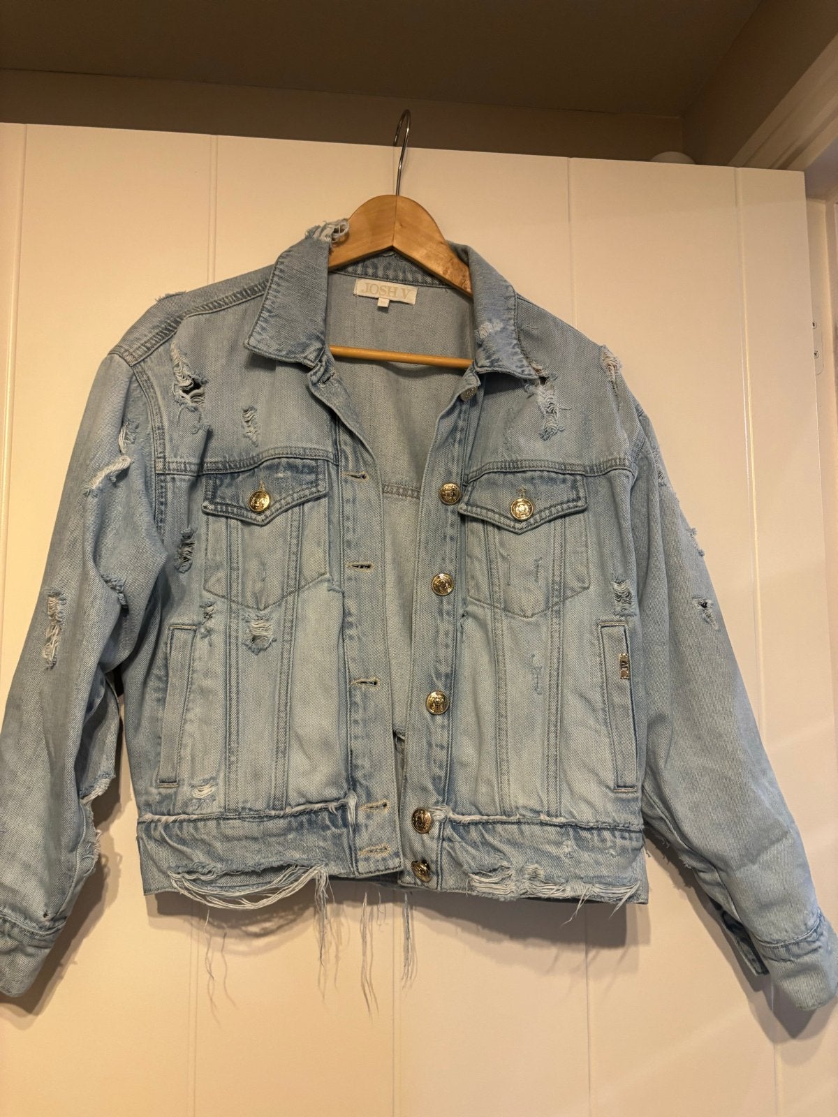 Josh V spijkerjasje maat XS, Ophalen of Verzenden, Zo goed als nieuw, Maat 34 (XS) of kleiner, Blauw