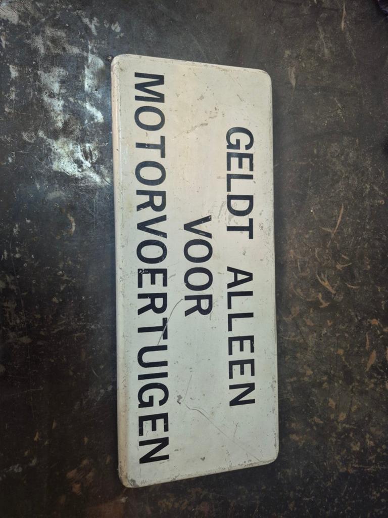 Motor bordje, Ophalen of Verzenden, Reclamebord