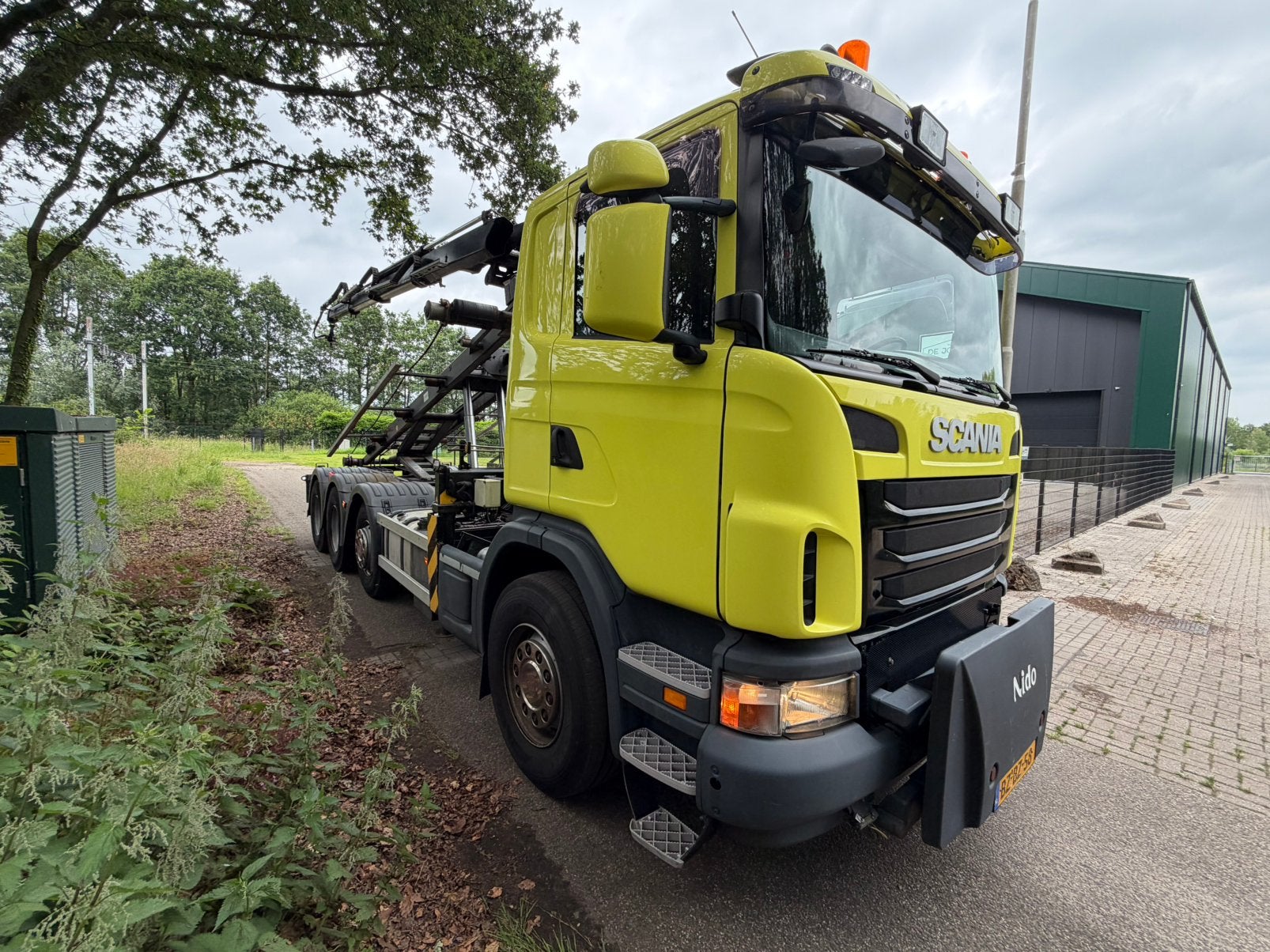 Scania  G400 8x2 HMF 2020 K3 NCH 30 ton, Auto's, Vrachtwagens, Automaat, Euro 5, Achterwielaandrijving, Leder en Stof