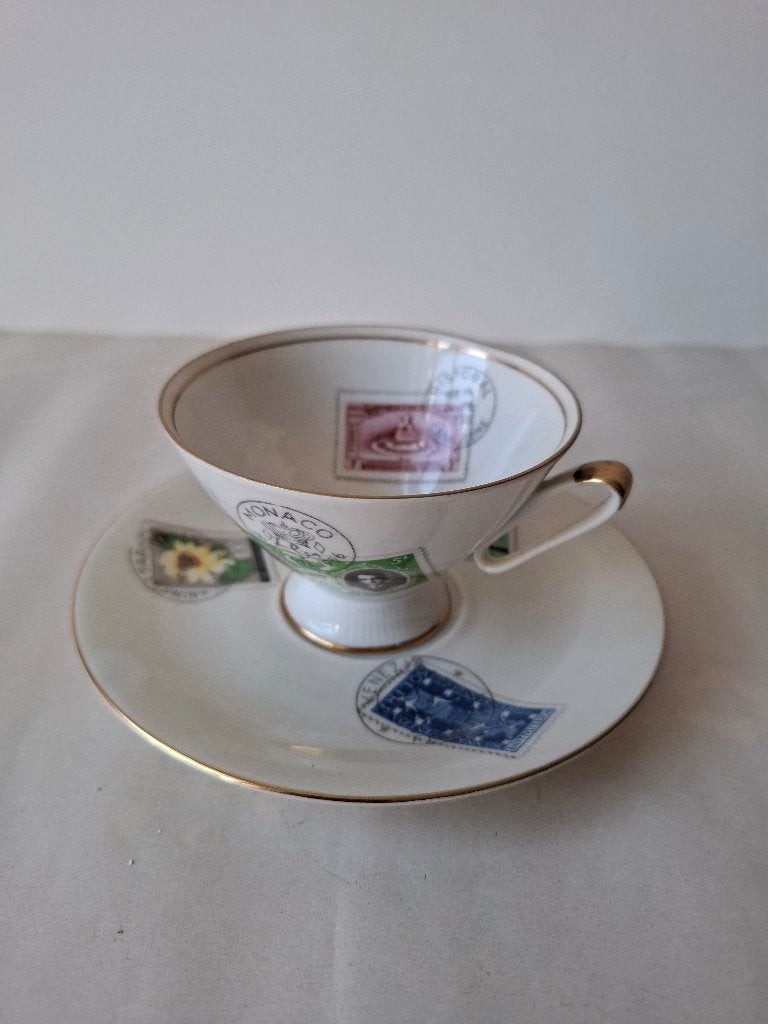 Vintage kop en schotel, Ophalen