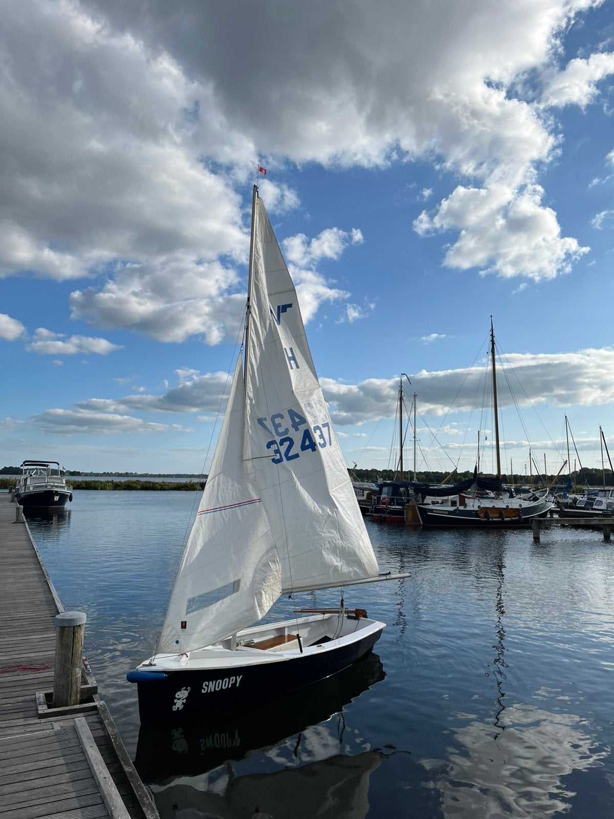 Vaurien zeilboot met trailer, Ophalen