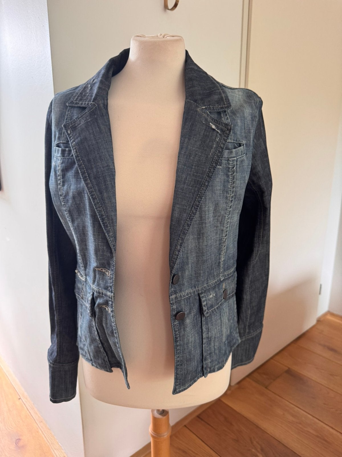 Vintage spijkerjack Mart Visser, Ophalen of Verzenden, Zo goed als nieuw, Maat 38/40 (M), Blauw