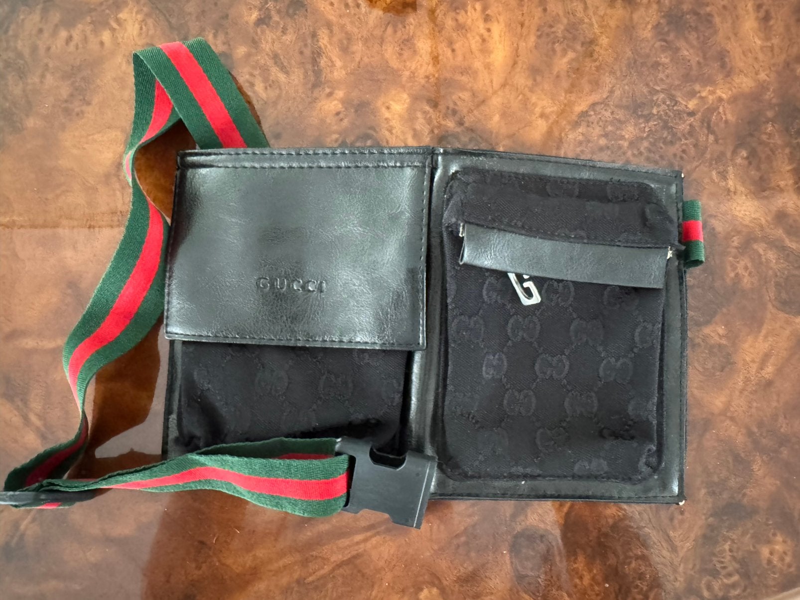 Heuptas heren, Sieraden, Tassen en Uiterlijk, Portemonnees, Ophalen of Verzenden, Zo goed als nieuw, Zwart