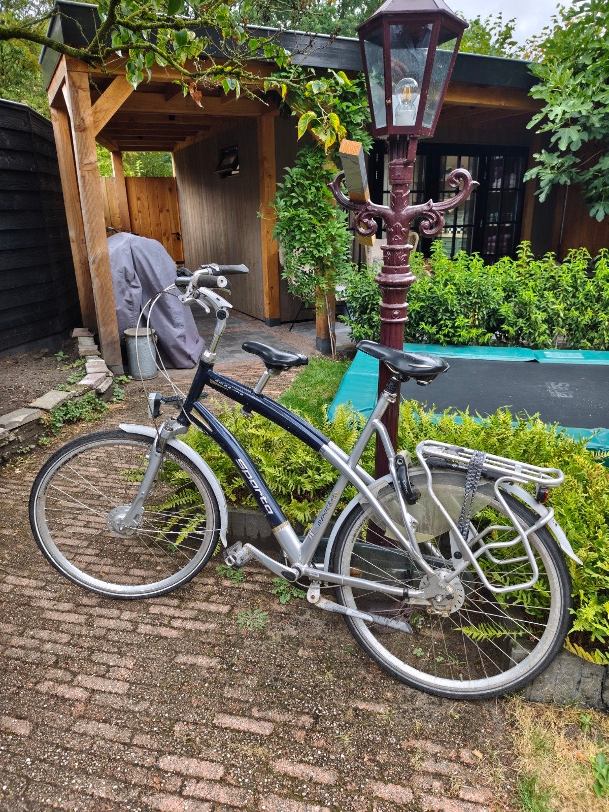 Sparta Amazone fiets 67 cm met kinderzadel, Ophalen, Gebruikt, Sparta
