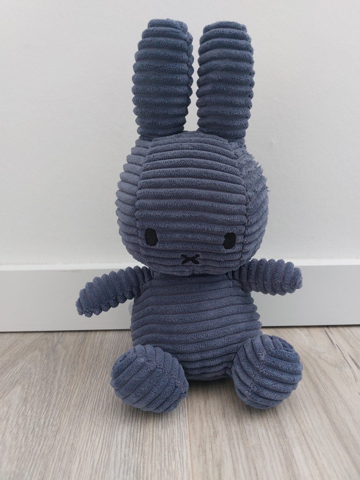 Knuffel Nijntje miffy rib corduroy konijn blue L2033, Ophalen of Verzenden, Zo goed als nieuw, Konijn