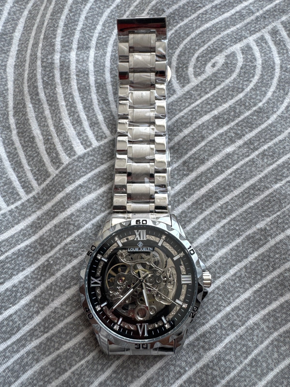 Louis Eelen Automatisch Horloge - Zilverkleurig Staal, Overige merken, Staal, Polshorloge, Nieuw