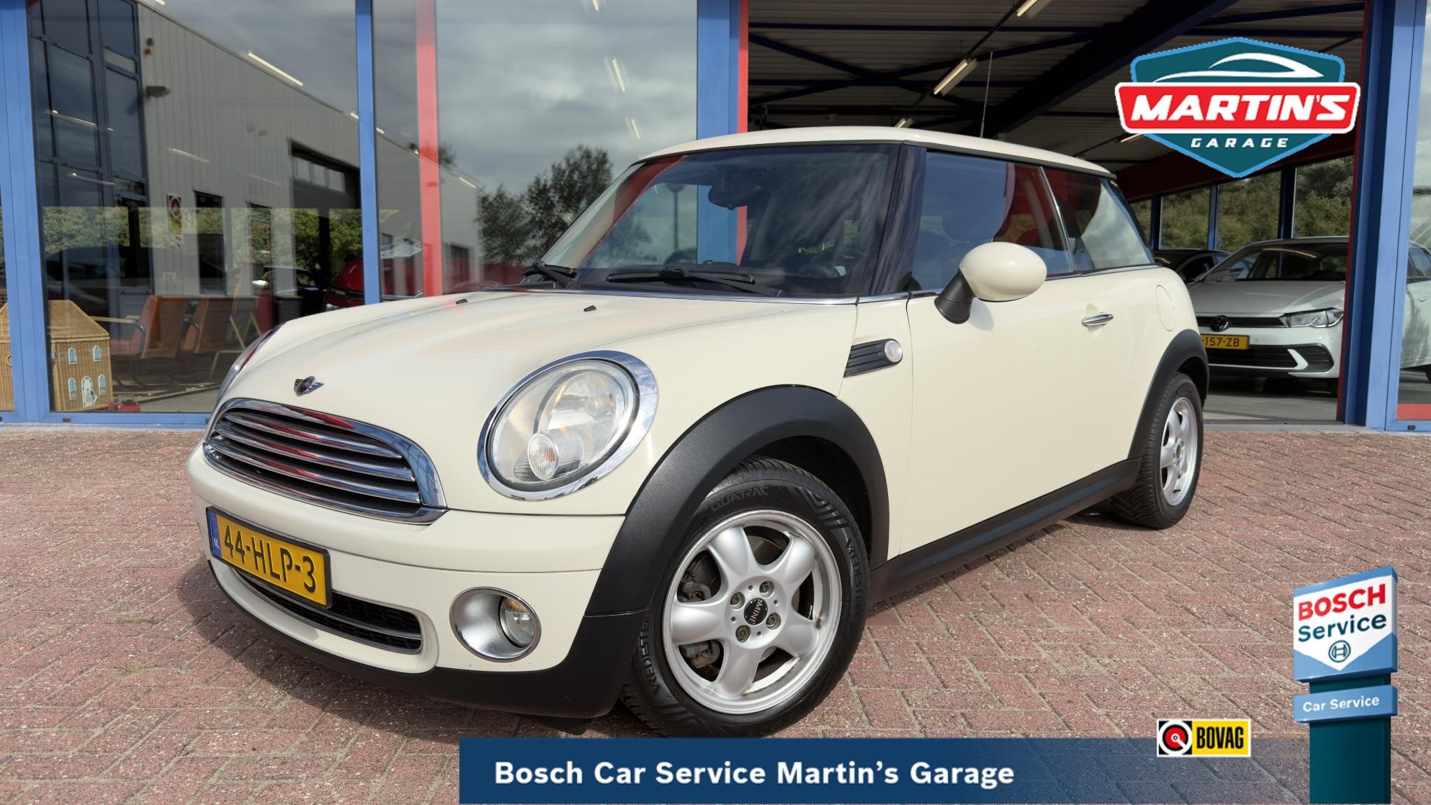 MINI 3-Deurs 1.4 One Pepper AIRCO | AUTOMAAT | LMV | NL AUTO, Auto's, Gebruikt, Zwart, 4 stoelen, Wit