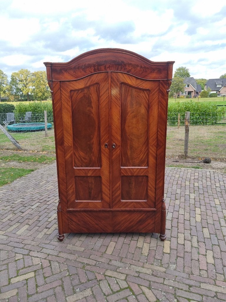 Prachtige Antieke Mahonie Kast Louis Philippe, Ophalen