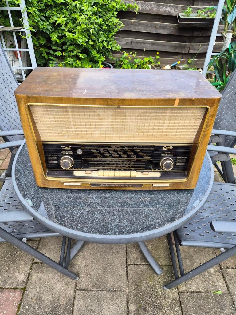 Graetz Sinfonia 422 buizenradio - Vintage radio, Ophalen of Verzenden, Gebruikt, Radio