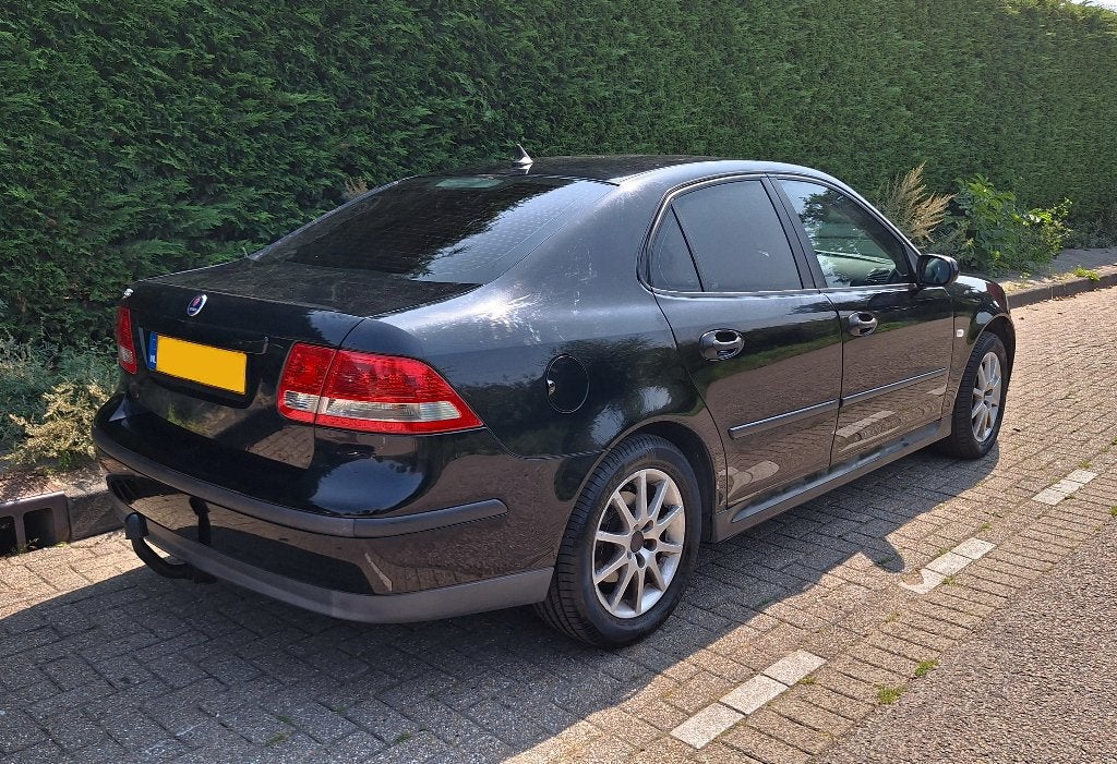 Saab 9-3 1.8 I Sport Sedan 2005 Zwart, Stof, 4 cilinders, 1796 cc, Origineel Nederlands