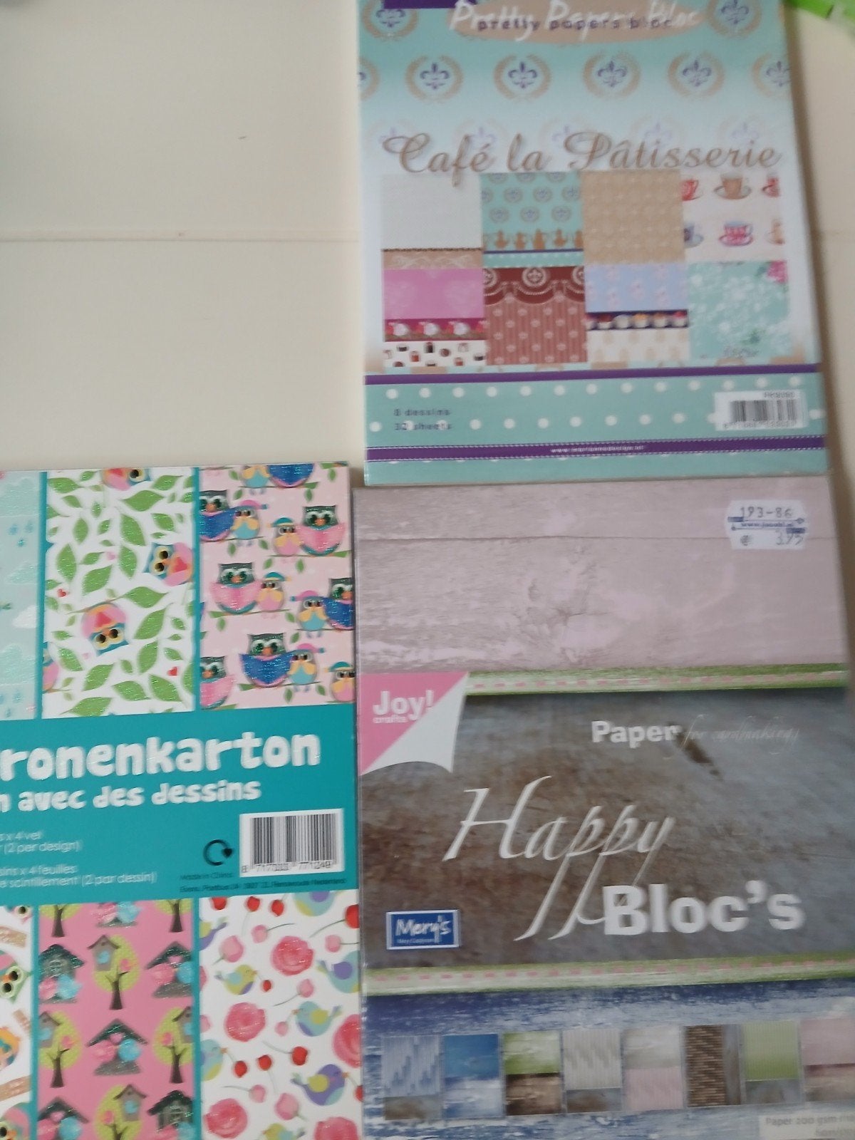 Diverse achtergrondvellen voor knutselen en scrapbooking, Dieren, Nieuw, Meerkleurig, Ophalen of Verzenden