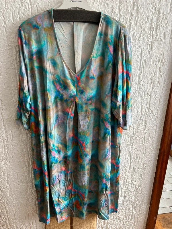 Viscose jurk van Twister met aquarelprint, maat 7x (=54), Kleding | Dames, Meerkleurig, Jurk, Ophalen of Verzenden, Zo goed als nieuw