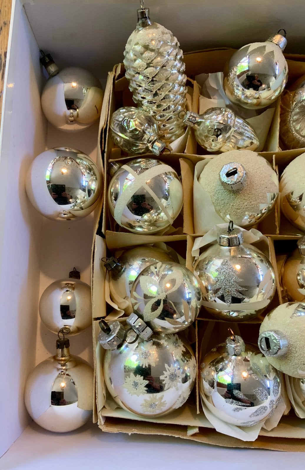 Oude kerstballen antiek en vintage kerstversiering, Ophalen of Verzenden, Gebruikt