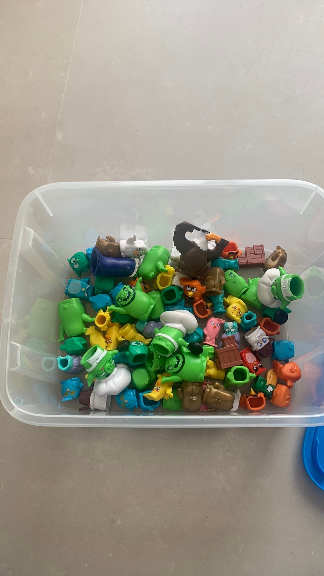 Stapel poppetjes angry birds, Plus, Ophalen of Verzenden