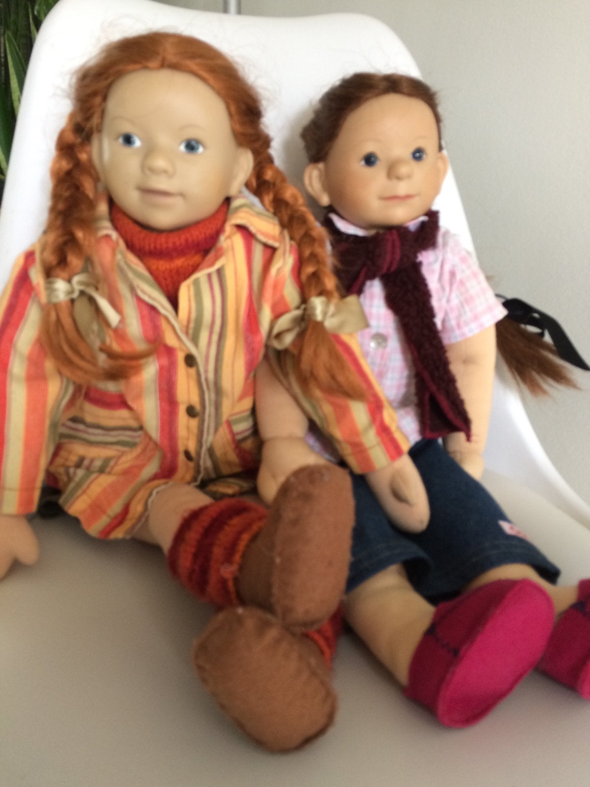 Twee beeldschone sigi meisjes poppen, Ophalen of Verzenden, Zo goed als nieuw, Pop