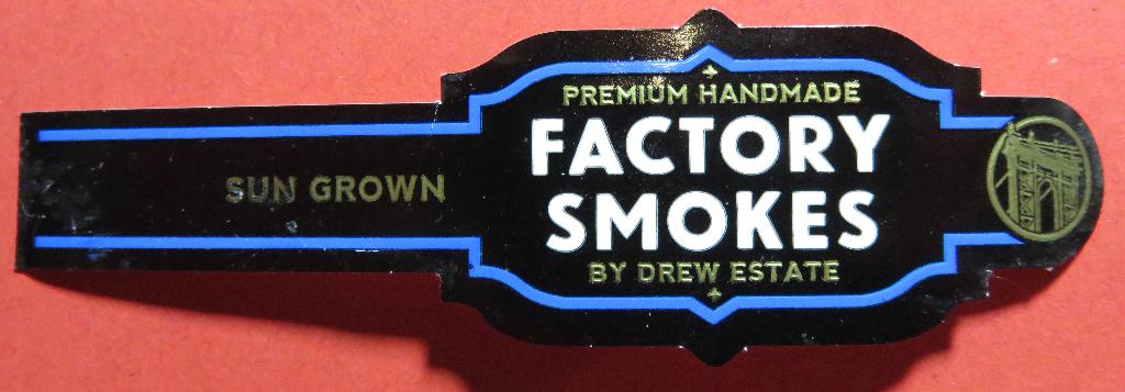 Sigarenbandje USA Drew Estate Factory Smokes, Verzenden, Gebruikt, Sigarenbandjes