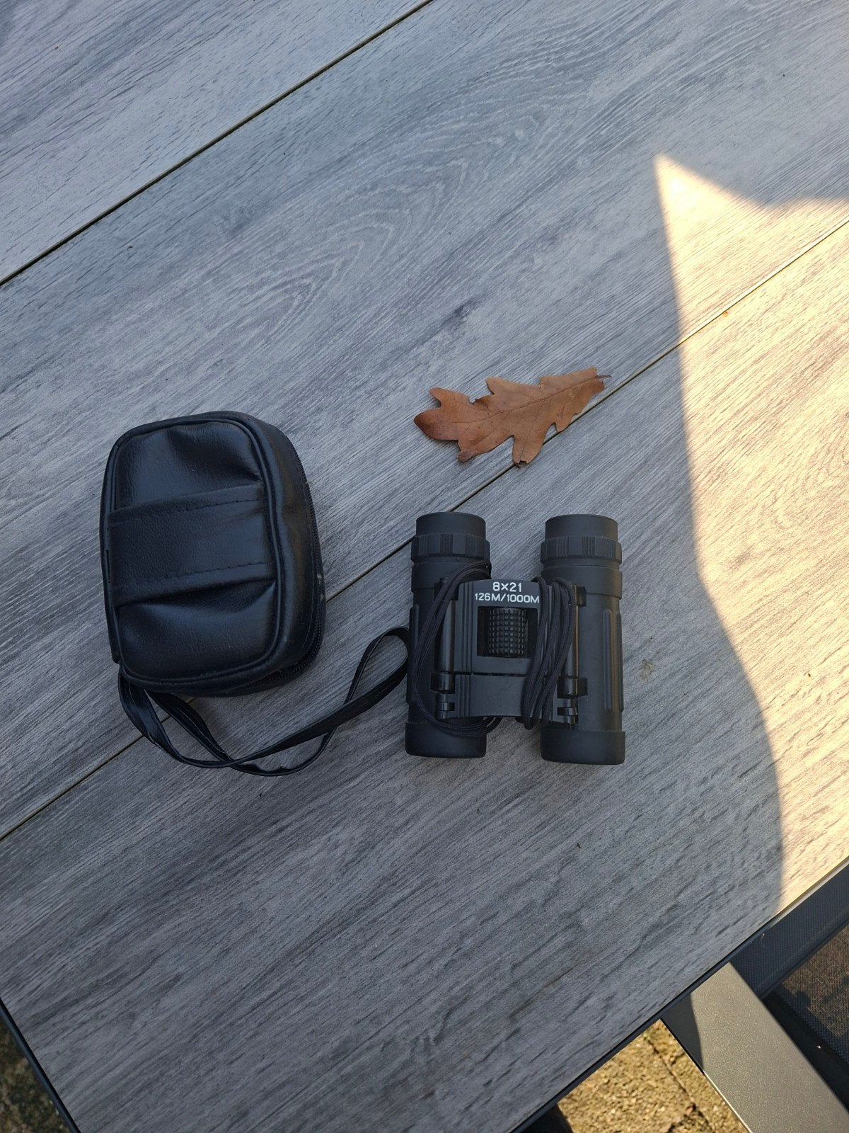 Compacte 8x21 verrekijker met hoesje, Dakkant (recht), Ophalen of Verzenden, Zo goed als nieuw, 8 tot 12x