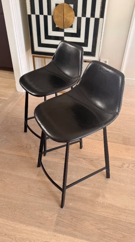 Dutchbone Franky barkrukken (3 stuks - €15,- per stuk), 2 krukken, Ophalen, Gebruikt, 60 tot 90 cm
