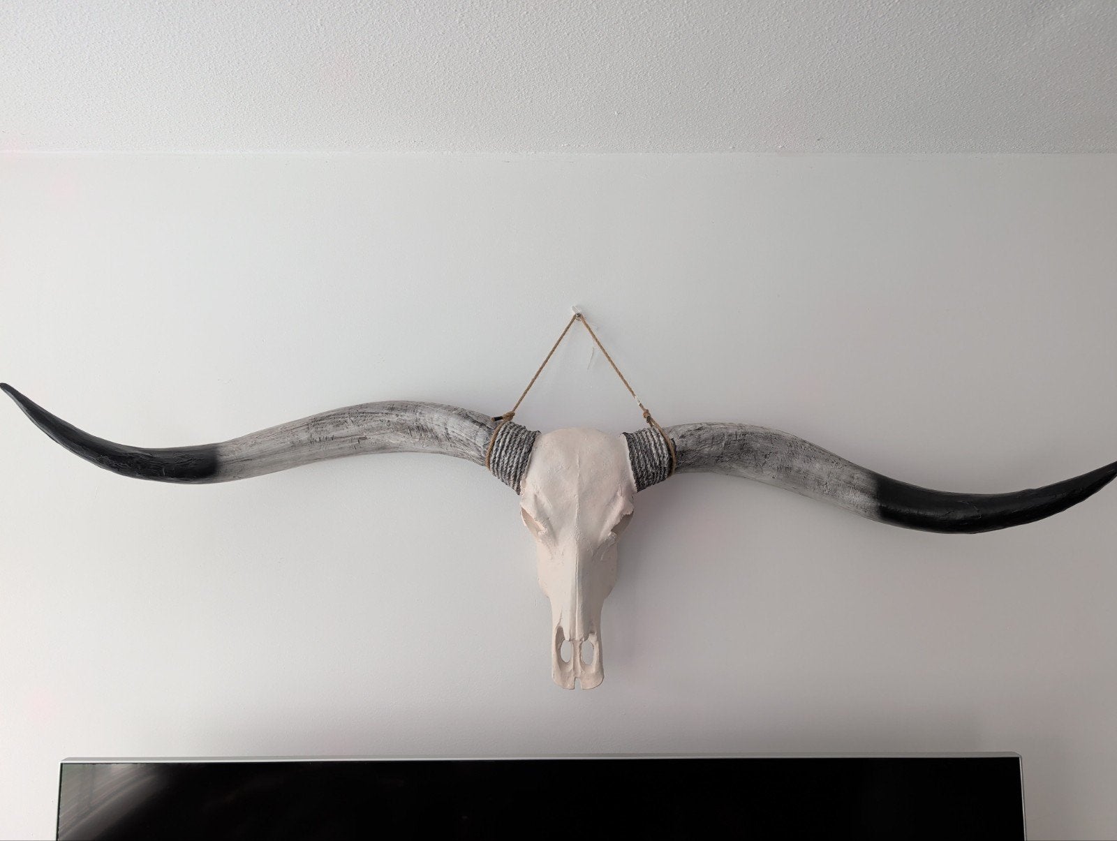 Longhoorn decoratie (kunstof), Ophalen, Zo goed als nieuw, Kunststof, Minder dan 100 cm