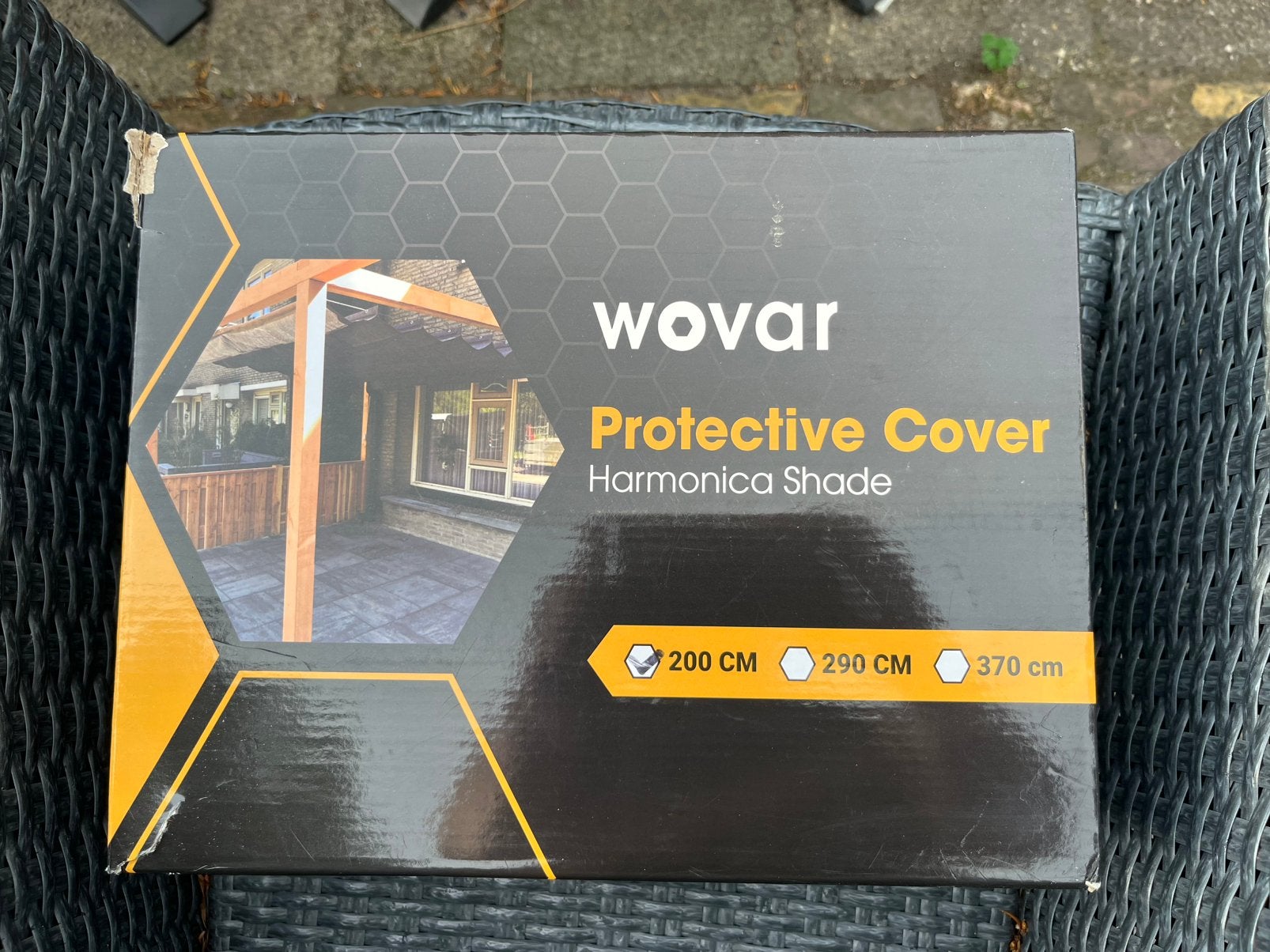 Wovar Beschermhoes voor Harmonica schaduwdoek 200 cm breed, Tuin en Terras, Ophalen of Verzenden, Nieuw