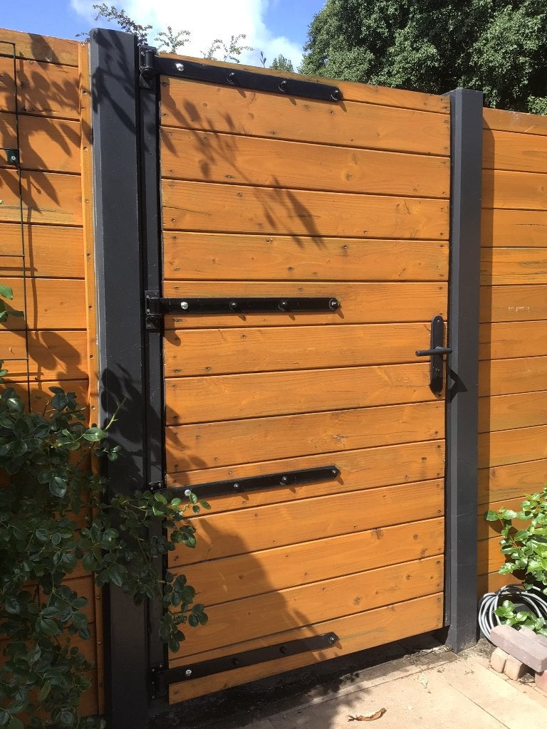 Zware Tuindeur Douglas hout, Ophalen, Gebruikt, Minder dan 100 cm, Draaipoort