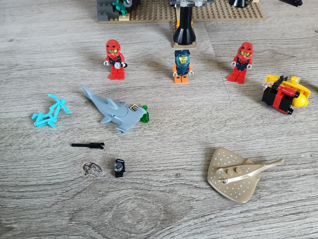 Lego City Diepzee Onderzoeksschip met duikers en haai, Lego, Ophalen of Verzenden, Complete set, Compleet
