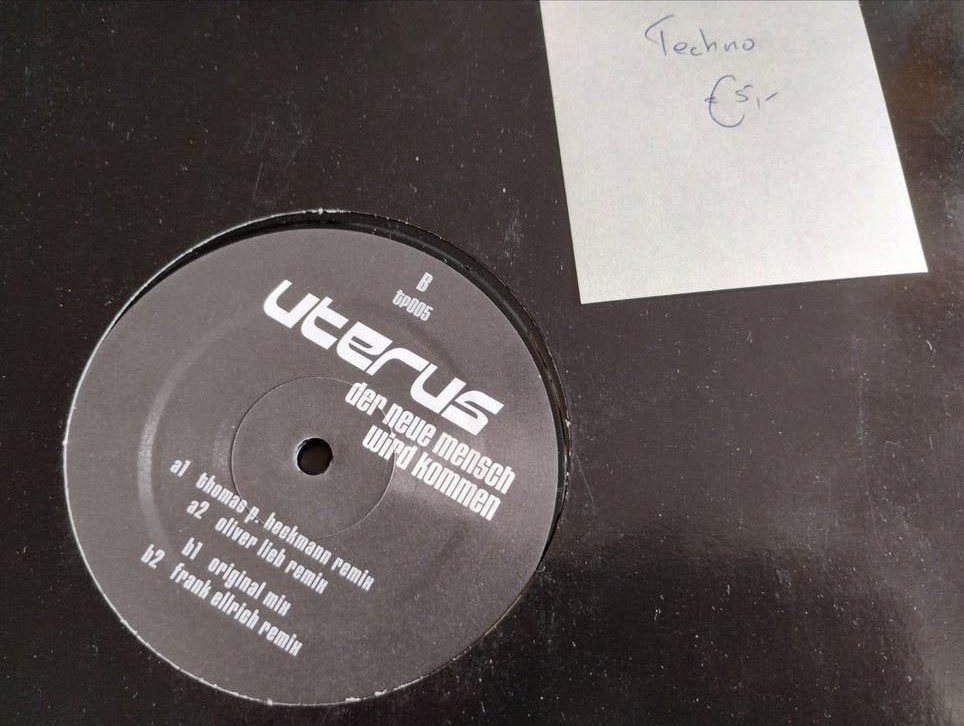 Uterus - Der Neue Mensch Wird Kommen (Techno 12" Vinyl), Cd's en Dvd's, Vinyl | Dance en House, LP, Gebruikt, Ophalen of Verzenden