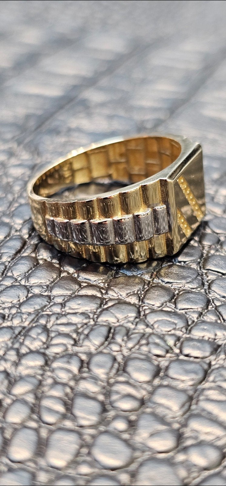 Mooie Zegelring 14k gouden ring, Heer, Nieuw, Ophalen of Verzenden, Goud