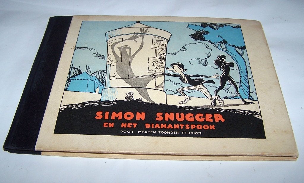Vintage (1951) Simon Snugger en het Diamantspook-M.Toonder., Boeken, Ophalen of Verzenden, Zo goed als nieuw, Marten Toonder, Plaatjesalbum