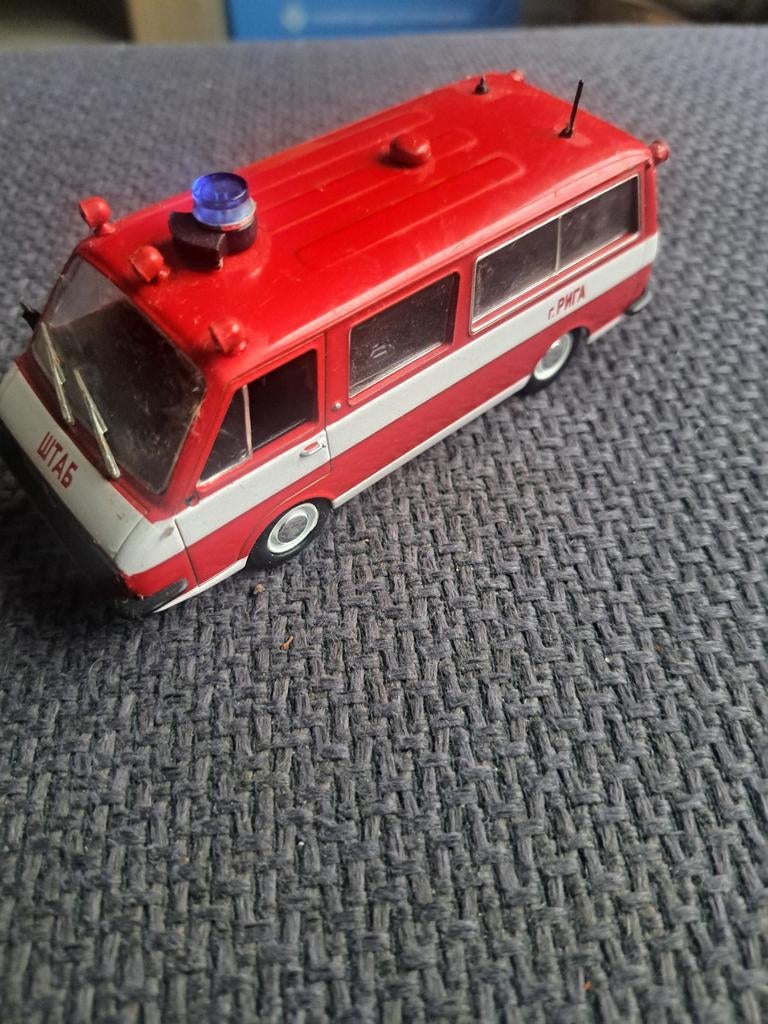 Brandweer auto Letland made in ussr deagostini vg424, Overige merken, Gebruikt, Auto, Deagostini